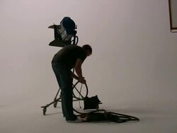 HD: Studio Lighting Setup, Time Lapse Stock Footage