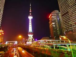 Shanghai. Modern city Stock Footage