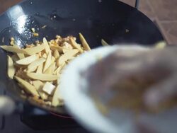 Thai Food Cooking Stock Footage