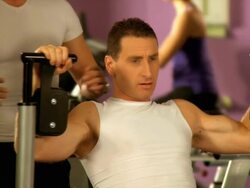 HD DOLLY: In The Gym Stock Footage