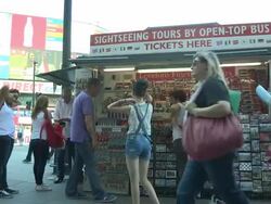 Picadilly Circus, Olympic London General Views on July 21, 2012 in London, England (Footage by Getty Images) Stock Footage