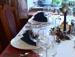 HD: Fancy table setting Stock Footage