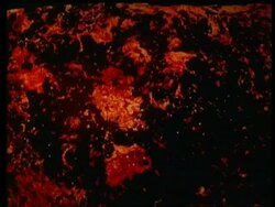 Red volcanic lava or molten steel effect Stock Footage