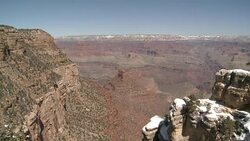 Grand Canyon National Park in winter Stock Footage