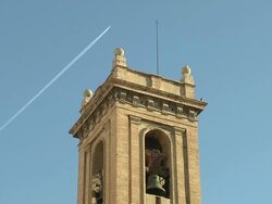 Bell Tower in Valencia, Spain Stock Footage