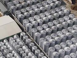 WS AERIAL View of industrial area / Griffith, New South Wales, Australia Stock Footage