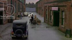 Workers' warehouse, 1930s - reenactment Stock Footage