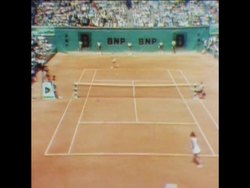SYND 13 6 76 SUE BARKER WINS FRENCH OPEN TENNIS CHAMPIONSHIP AT ROLAN GARROS, PARIS News Clip