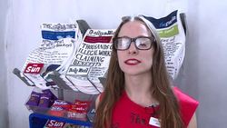 VOICED : British artist sews an entire newsagents shop with felt News Clip