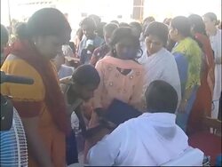 Famous Indian hugging saint comforts tsunami victims News Clip