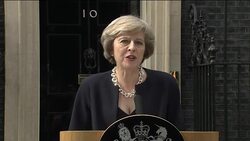 Theresa May Making First Statement As Prime Minister News Clip