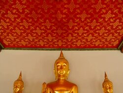 Buddha Statue in Wat Pho Stock Footage