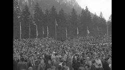 International ski flying contest in Oberstdorf, West Germany News Clip