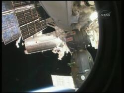 Shuttle Endeavor detaches from interational space station News Clip