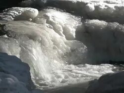Icy River Close-up (Loopable) (4:2:2@100 Mb/s) Stock Footage