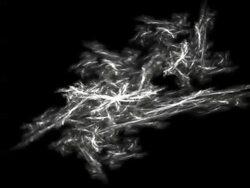 White swirl on black background Stock Footage