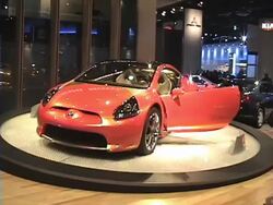 2004 Mitsubishi Eclipse Concept-E concept car Stock Footage