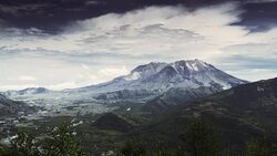 Mt St Helens Time Lapse wide Stock Footage