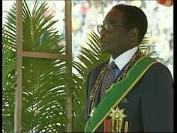 President Mugabe vows not to step down until the future of his ruling party is secure News Clip