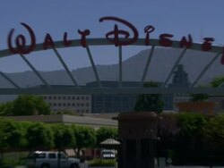 MS Walt Disney Studios gateway / Hollywood, California, United States. Stock Footage