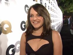 INTERVIEW: Elisabeth Moss on what brings her out, who she would nominate as MOTY, what she would be doing if she wasn't acting  at the GQ's 2011 'Men Of The Year' Party at Los Angeles CA.  Stock Footage