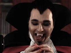 Dracula Vampire Bloody Meat Stock Footage