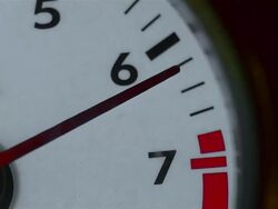 ECU car tachometer Stock Footage