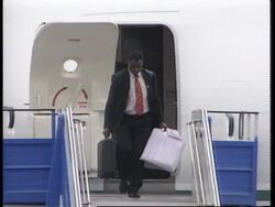 Zaire - President Mobutu returns News Clip