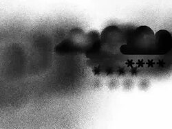 CLOUDS : snowfall (LOOP) Stock Footage