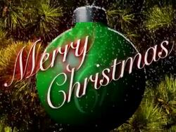 Merry Christmas Decoration Sphere Stock Footage