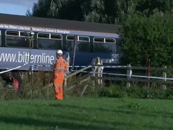 Sewage tanker collides with train at crossing News Clip