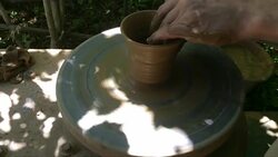 pottery work Stock Footage
