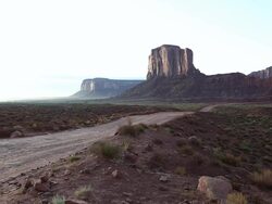 WS View of landscape of monument valley / Monument Valley, Utah, United States  Stock Footage
