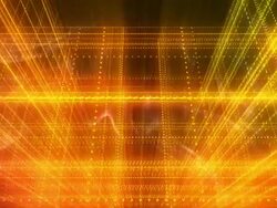 Orange cyberspace Stock Footage