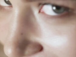 Woman smiling closeup Stock Footage