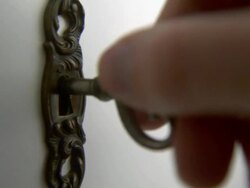 insert Key and lock up Stock Footage