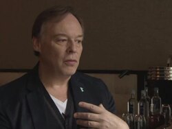 INTERVIEW - Christophe Gans on Hollywood fairy tales being dark, how he wanted to make his different at 'Beauty And The Beast' Interview Stock Footage