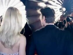 Actors on red carpet Stock Footage