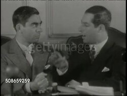 Earthquake - Two Men Argue About The Depression News Clip