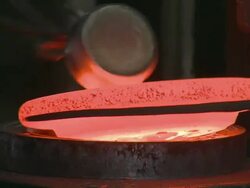 ECU Forging machine at hammer mill  / Gueglingen, Baden-Wuerttemberg, Germany Stock Footage