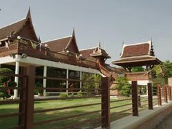 Cultur and Local Wisdom Tourist Attraction Center Stock Footage