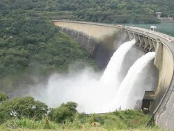 Hydropower dam Stock Footage