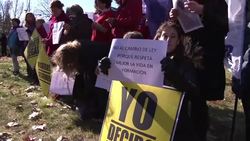 Spain approves new restrictive abortion law; abortion rights, anti-abortion demos News Clip