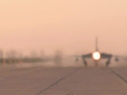 plane gone Stock Footage