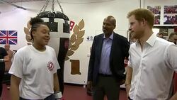 Prince Harry visits local boxing club in south east London as he begins to support Sport for Social Development initiatives News Clip