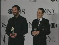2007 Tony Awards press room Stock Footage