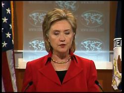 Clinton presents report on freedom in international religion News Clip