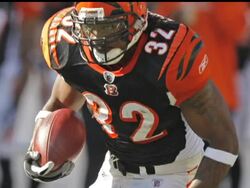 AFC North leader Cincinnati strengthened its roster Tuesday with the signing of veteran running back Larry Johnson, who was recently cut by Kansas City.  (Nov. 17) News Clip