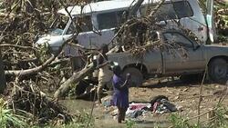VOICED : Hurricaine Matthew: Haitian familys home destroyed News Clip
