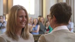 Lead plaintiffs in case that overturned California same-sex marriage ban tie the knot News Clip